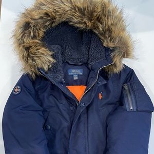 Polo by Ralph Lauren Boys Size 3/3T Navy Blue Water-Resistant Down
